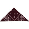 Burgundy Paisley Bandanas (pack of 12)