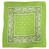 Green Paisley Bandanas (pack of 12)