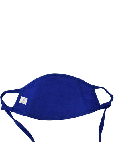 10 masques ajustables triple couche 100 % coton antimicrobien - Bleu