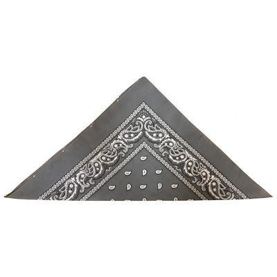 Grey Paisley Bandanas (pack of 12)