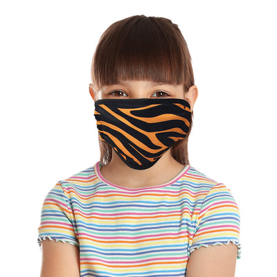 Masque facial imprimé safari, enfant (lot de 4)