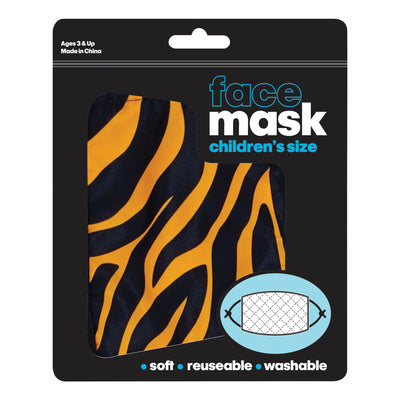 Masque facial imprimé safari, enfant (lot de 4)