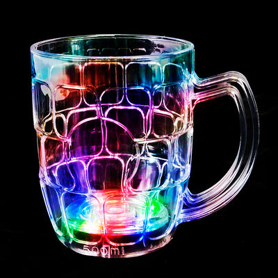 Multi Colour Flashing Beer Mug 16oz