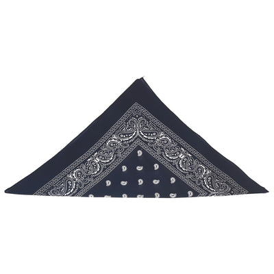 Navy Blue Paisley Bandana (pack of 12)