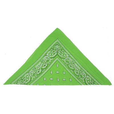 Green Paisley Bandanas (pack of 12)